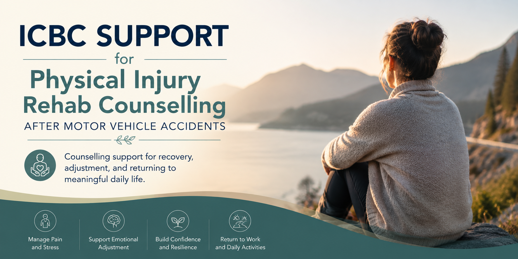 ICBC Phys Injury cslg after MVA Counselling support for physical injury recovery following a motor vehicle accident